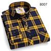 Flanell-Plaidhemden für Herren Klassischer Stil Langarm Umlegekragen Freizeitkleidung Täglicher Gebrauch Pflegeleicht Weiches Material Hemden