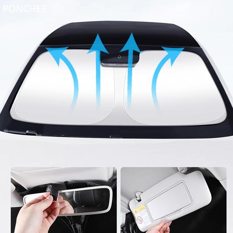 For Leapmotor B10 2025 2026 Front Windshield Sun Visor Sun Protection, Heat Insulation and Sunshade Curtains Automobile Supplies