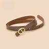 Slim Belt Women's Dress Belt Women's Retro Cowhide Hand Belt Belt Belt Belt
