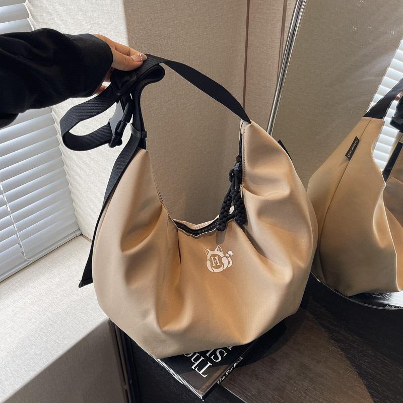 Большая вместительная холщовая сумка женская осенне-зимняя модная нишевый дизайн на плечо сумка-мессенджер для поездок на работу сумка-пельмень хаки