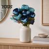 Home Decor Silk Flowers 7 Heads Artificial Peony Flowers, Vintage Fake Flower Arrangements Wedding High-end Floral Arrangement Bouquets Decorations,