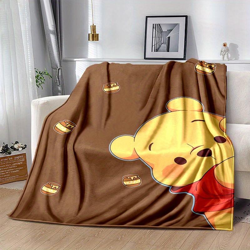 1pc Winnie the Pooh Honey Pot Print Blanket Cozy Throw for Home Decor, Couch Cover, Outdoor Use, Travel