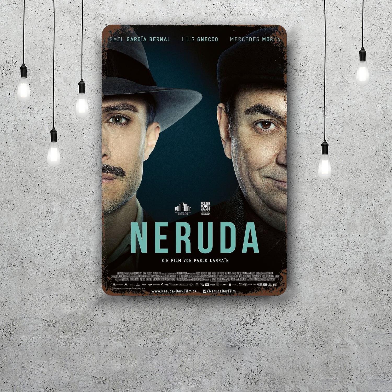 pablo neruda Metal Signs wall decor Vintage Tin Signs Captain Metal Poster Decor for Bar Pub Club Wall Decoration 20x30cm(7.8x11.8inch)