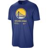 X NBA Collaboration Golden State Warriors Letter Brand Logo Sports Short Sleeve T-Shirt Men Tops Dark-Blue HF1624-495