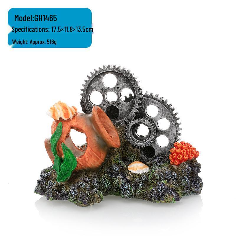 Coral Reef Aquarium Decorations - Resin Fish Tank Ornaments for Micro Landscapes
