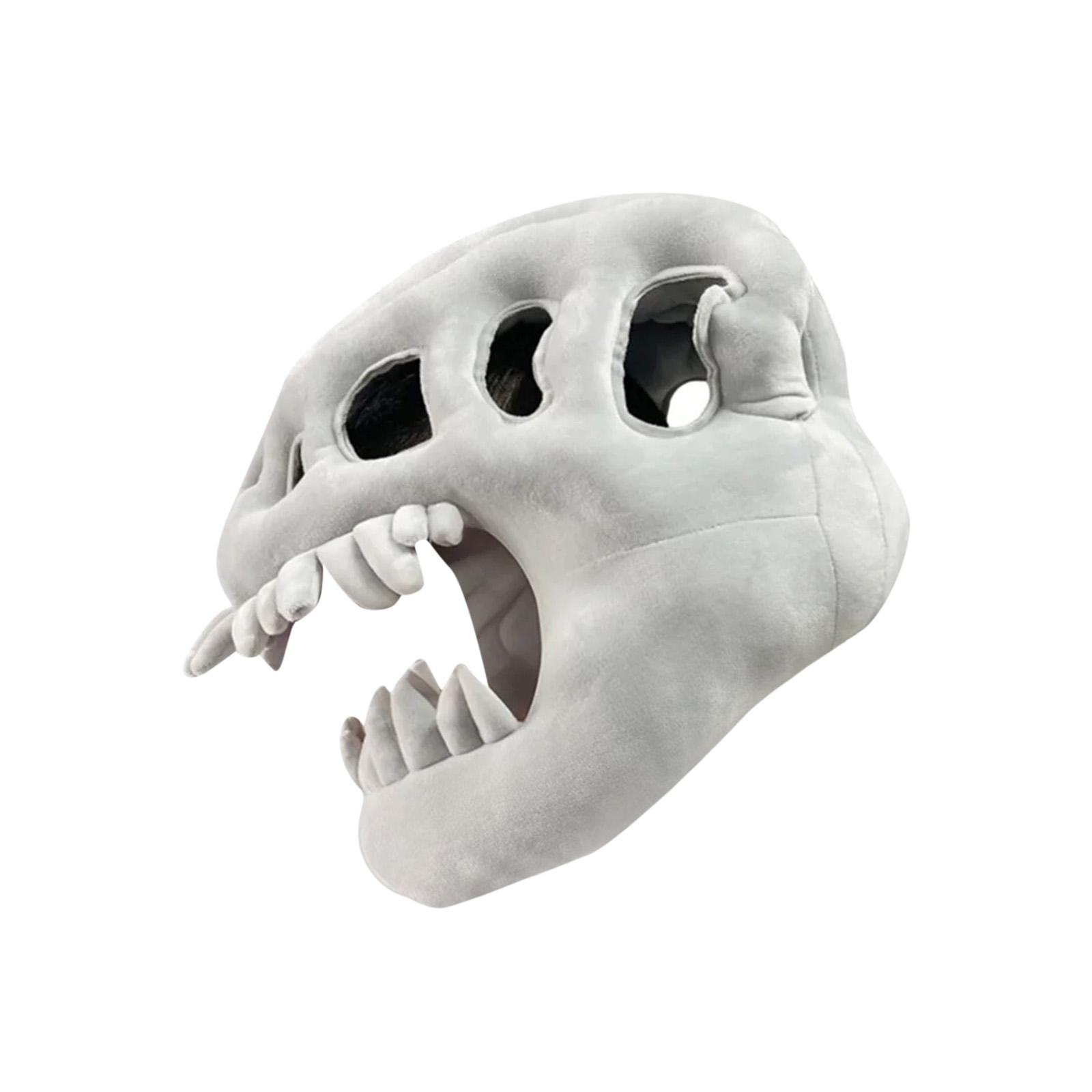 

Костюм Динозавра Скелета Детский Взрослый Костюм Костюмный Реквизит Маска Головной убор Плюш One Size