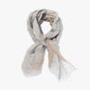 Printed Linen Scarf  Stripe  Beige Azd1m80003a24