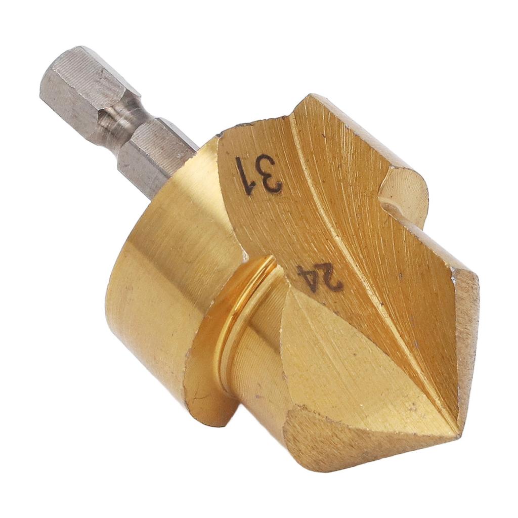 Professional Countersink Drill Bit 32 Hex Shank PPR Water Tube 24?31mm Blade Diameter Countersink