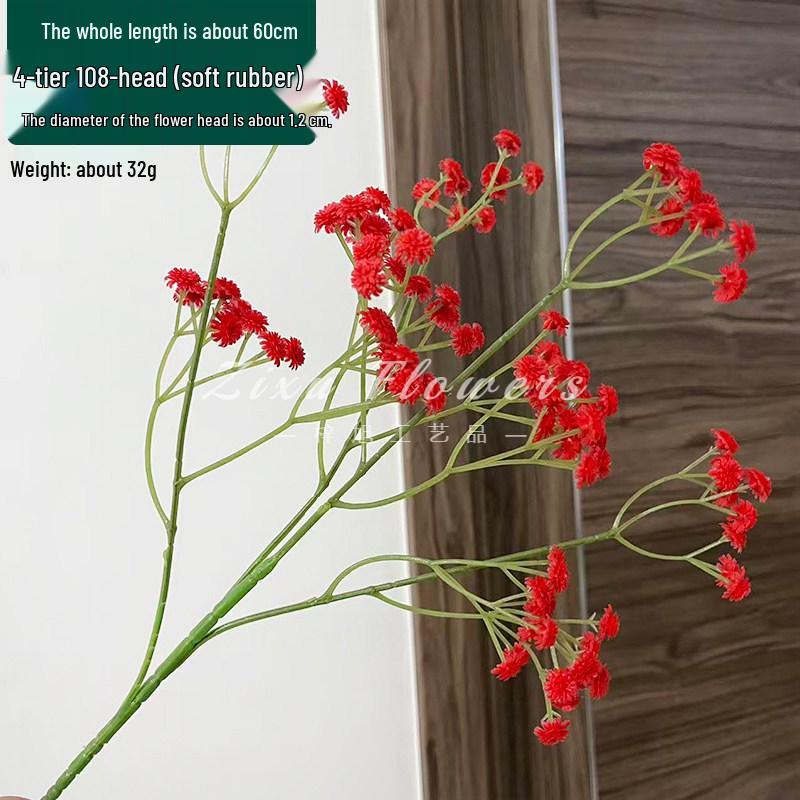 Soft Feel Gypsophila Bouquet: Faux Flowers for Wedding Decor and Floral Art
