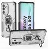 For Samsung Galaxy M56 5G Case Rotatable Ring Kickstand PC+TPU Shockproof Phone Cover