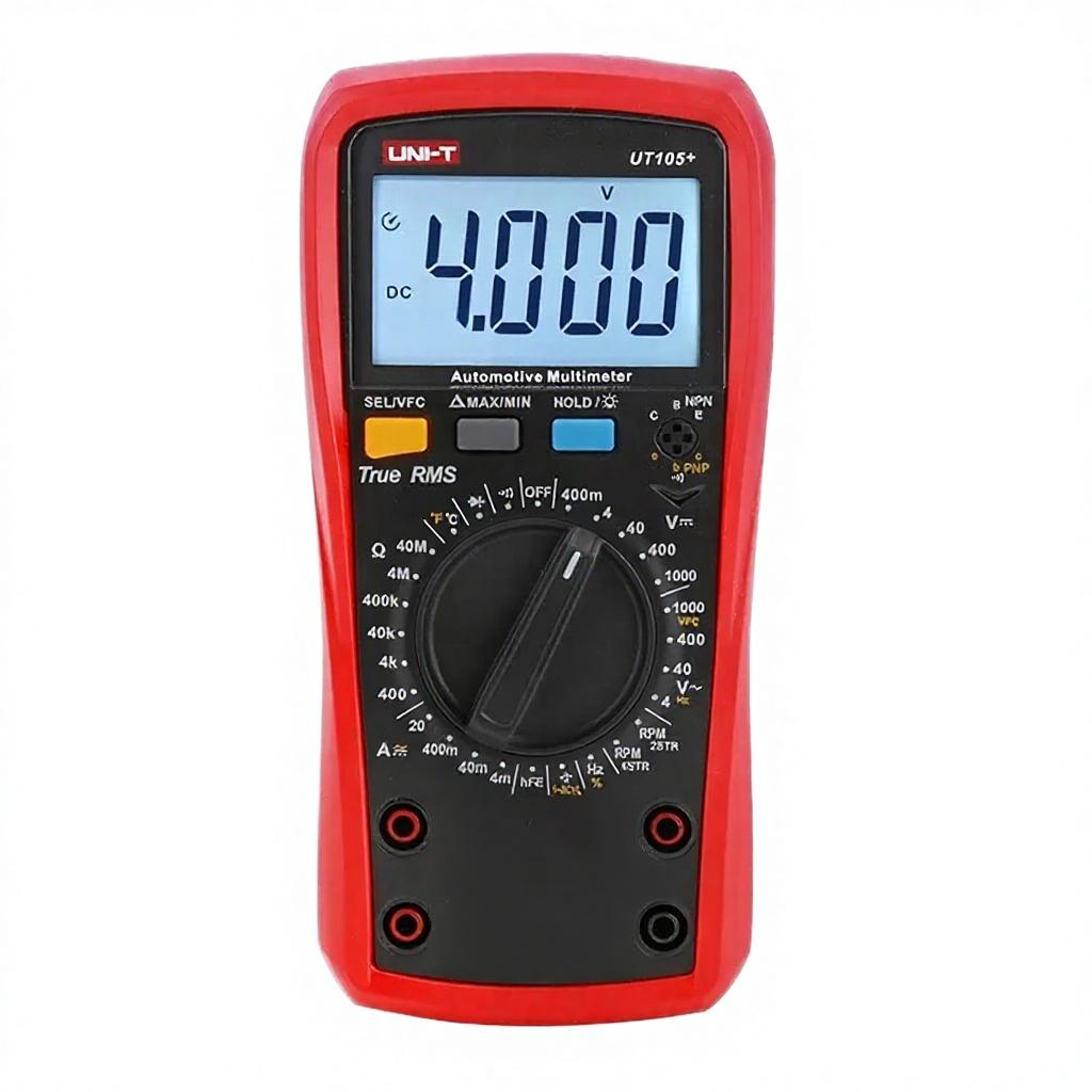 UNI-T UT105+ Automotive Digital Multimeter 1000V AC/DC Voltmeter Ammeter Capacimeter Temperature Tester Frequency Meter