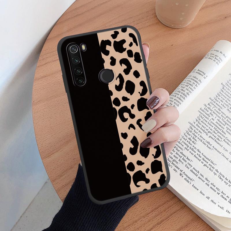 Case For Redmi Note 8 8T Soft Silicone TPU Back Cover Case Protective Coque For Redmi Note8 Shell 8 T Leopard Painted Bumper