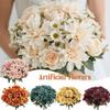 Bridal Bouquet Silk Dahlia Flower Arrangements Simulated Dahlia Artificial Flowers  Bridal Bouquet