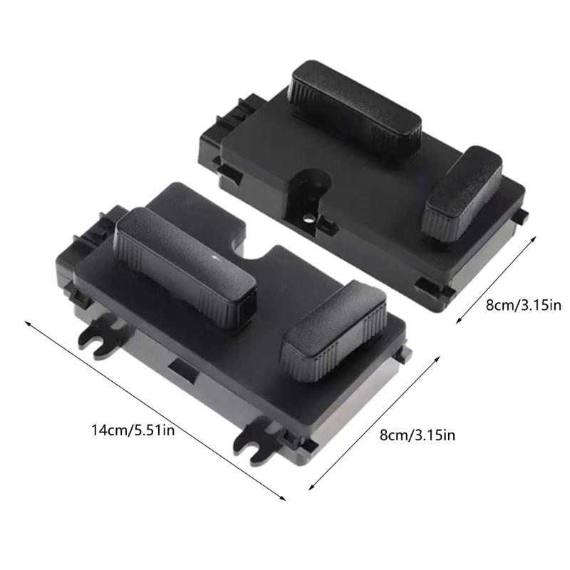 Car Power Seat Adjuster Recline Switch Front Left Right Driver Passenger Side Compatible for 1500 2500 12450166 12450254