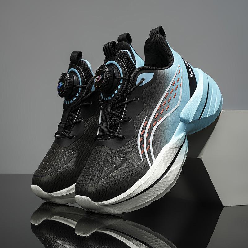 Children's Running Shoes 2025 Spring and Autumn New Leather Surface Boys Soft Sole Lightweight School Versatile Sports Shoes