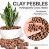 Organic Ceramsite Clay Pebbles, Hydroponic Grow Media Rocks, Good Drainage Substrate for Horticulture, Orchids, Potted Plants and Garden Use