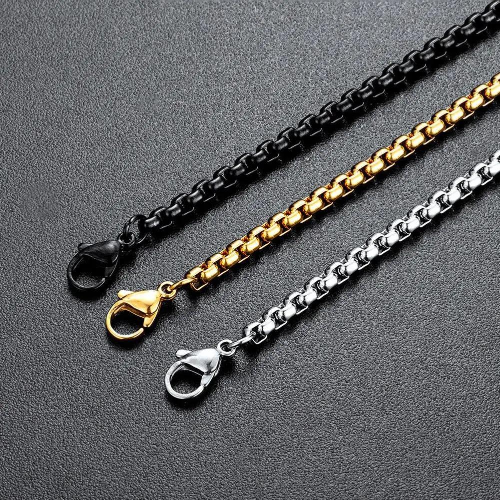 Fashion Bible Jesus Cross Pendant Necklace Hip Hop Men Stainless Steel Pendant Necklace for Women Retro Religious Prayer Jewelry