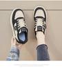 2025 Spring White Korean Style Women's Height-Boost Sneakers Q5615