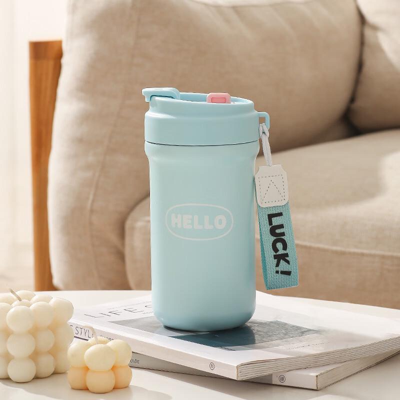 OLOEY Dual-Drink Insulated Straw Water Bottle