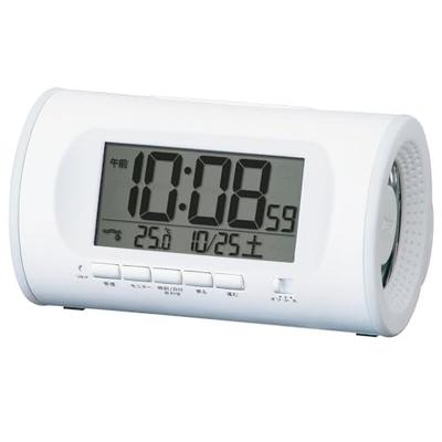 Alarm Clock Table Clock Digital Loud Volume White PYXIS RAIDEN 81×138×99mm NR540W