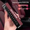 Car Temporary Parking Number Plate for Men and Women - Original Color