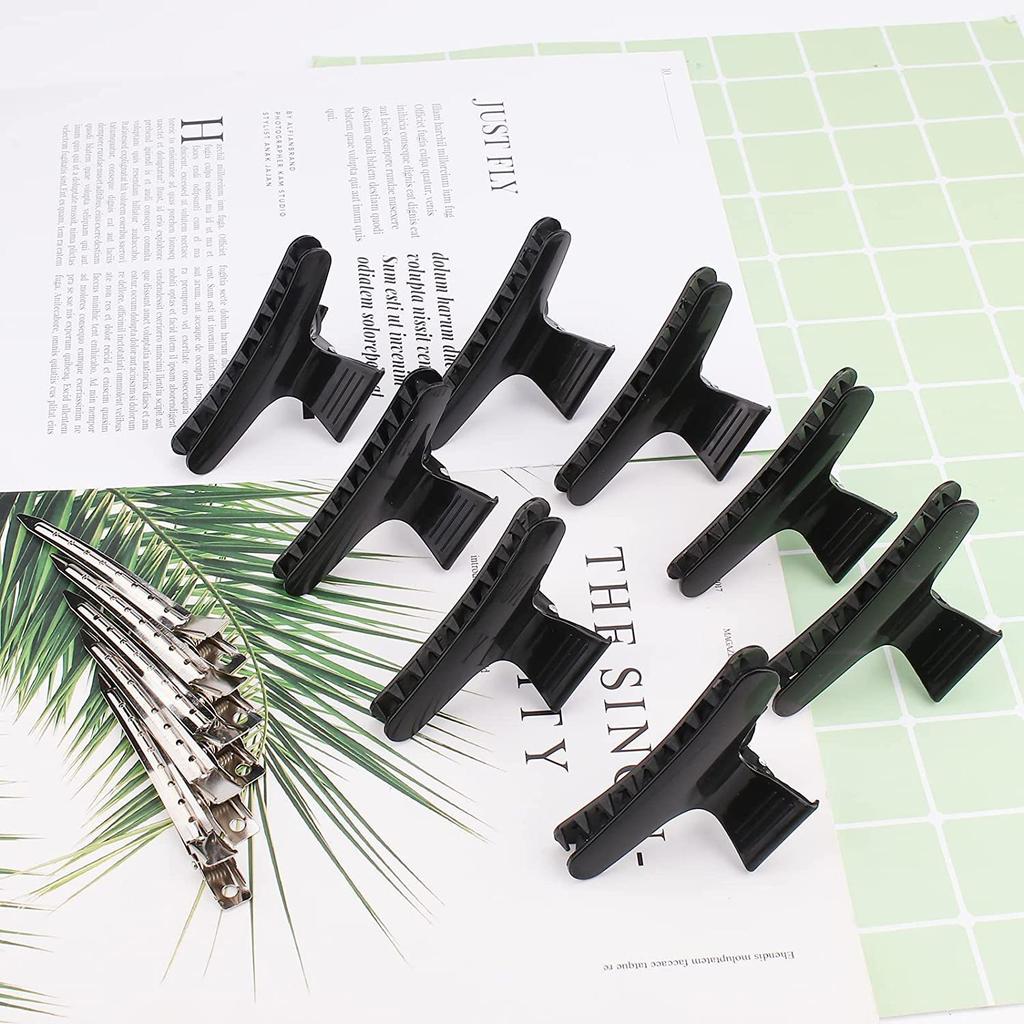 12pcs Hair Styling Tool Grab Clip Small Butterfly Clip Hair Styling Duck Bill Clip Hair Positioning Partition Clip