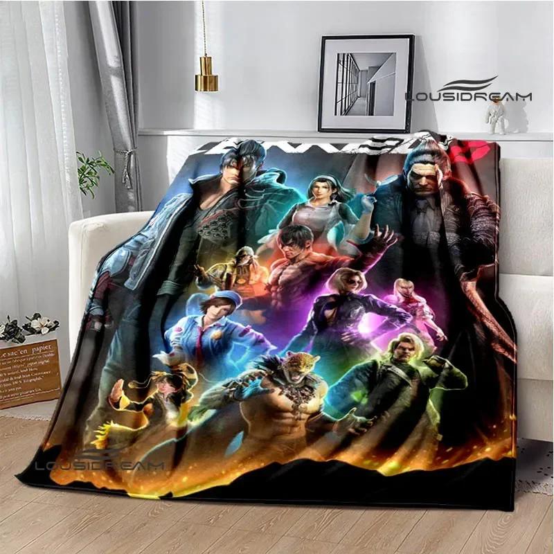 3D game tekken8 Printed blankets picnic blanket Warm blankets Flannel Soft Cozy Blanket Home travel blanket Birthday Gift