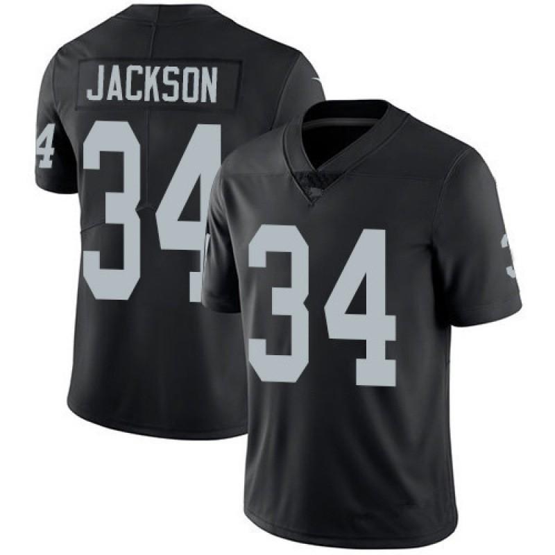 Raiders Embroidered Football Jersey 4 CARR 34 JACKSON 98 Mens Sports Game Training Shirt