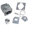 Cylinder piston kit compatible with For DH165ST DH185ST DH232 DH235 HT232 HT235 hedge trimmers metal replacement