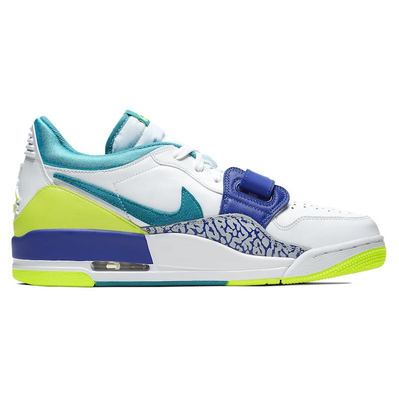 Jordan Legacy 312 Low Ultramarine Neon Yellow Aquamarine CD7069-103