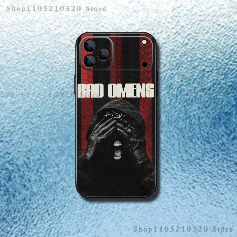 Band B-Bad O-Omens Cool Phone Case For iPhone 17,16,15,14,13,12,Pro,Max,Plus,E,SE4,Air,Mini Black Soft Box