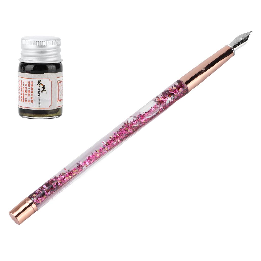 Glass Dip Pen Butiful Decorative Attractive Comfortable Ink Writing Portable Calligraphy Kit for Gift