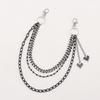 Hip Hop Heart Pendant Metal Belt Chain For Men And Women Casual Fashion Accessory