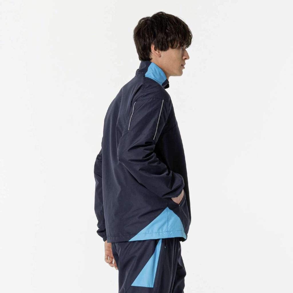 Mizuno Basketball Windbreaker Shirt Navy X W2JEB501 Jacket, Water-Repellent, Turquoise,