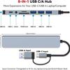 USB 8-Port High-Speed Expander Hub: Multifunctional Computer Dock