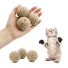 4.5CM Natural Sisal Rope Ball with Sand Throw Toy