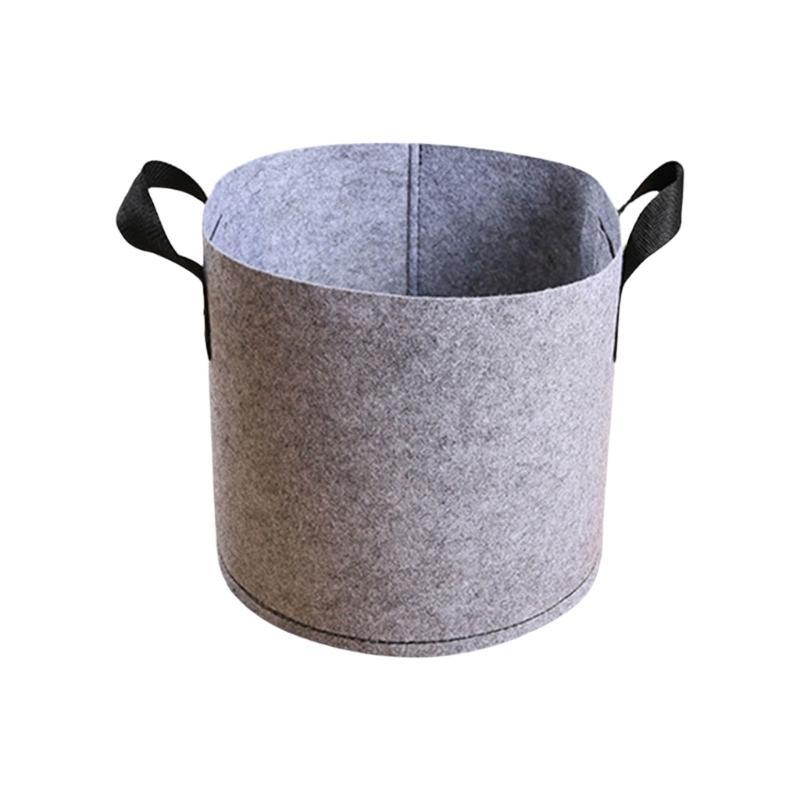 Nonwoven Fabric Grow Bags Garden Plant Pots with Handle Nonwoven Texture Suitable for Growth of Vegetables and Flowers