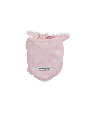THE SALLYS LAW Daisy Ribbon Bandana (Baby Pink)