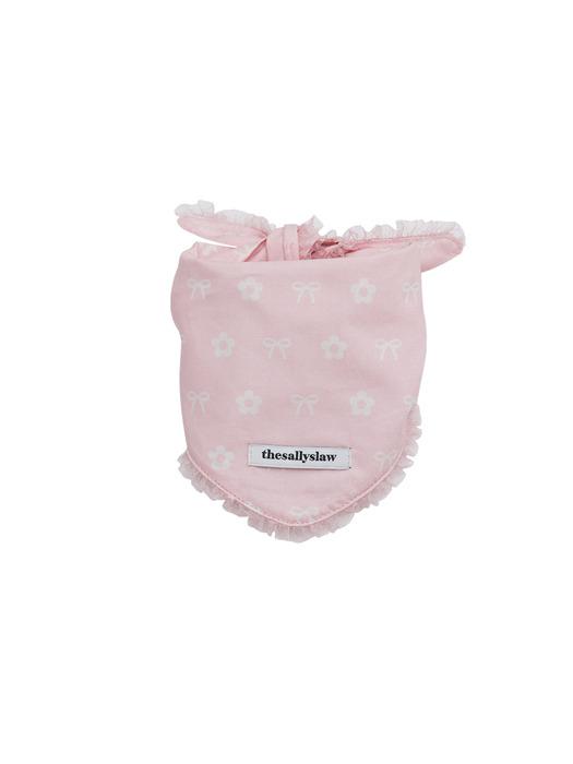 

THE SALLYS LAW Daisy ribbon bandana (Baby pink) M