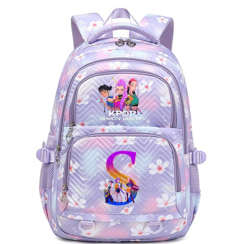 Kinder Mädchen Kpop Rumi Zoey Mira Buchstaben Aufdruck Student Schultasche Wasserdichter Rucksack