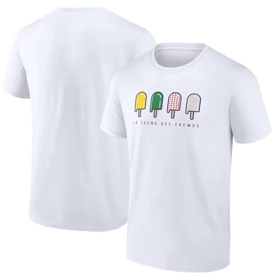 Retro Tour De France T-Shirt Men's Cycling Fanatics Top Graphic Printing High-end Luxury Unisex Style Both of Men and Women