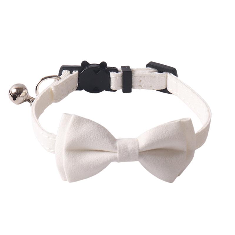 New Pet Dog Collar Solid Color Macaron Suede with Bow for Cats and Dogs  Dog Accessories for Small Dogs Dog Harness Dogs Leash