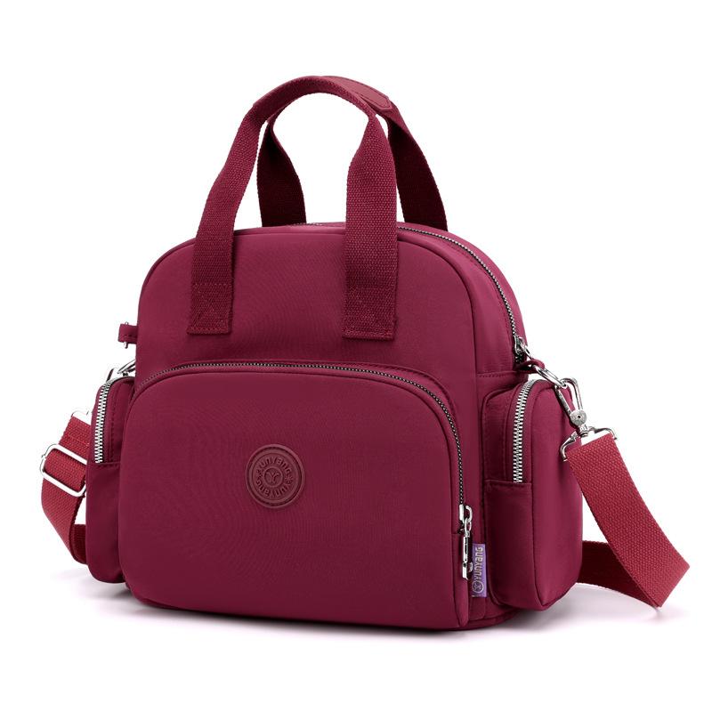 New Leisure Multi-purpose Women s Backpack, Women s Shoulder Bag, Hidden USB Charging Backpack бордовый
