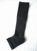Iyashi Compression Shape Knee Set of Sleep Type Black Women's Socks, 4, (Toeless Type),
