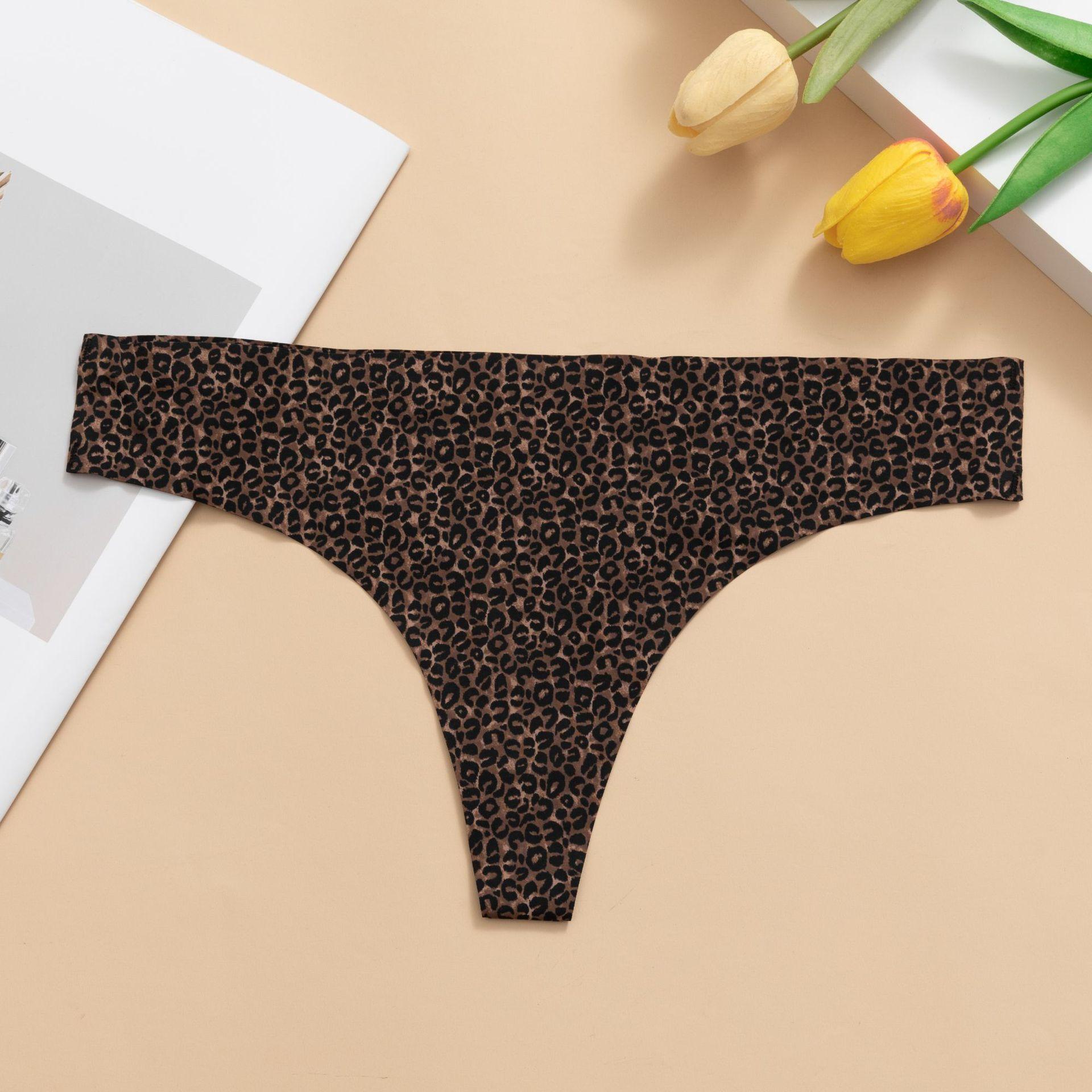 

Сексуальні безшовні трусики-тонги для жінок з принтом, дихаючі, цілісні, з низькою посадкою XXL