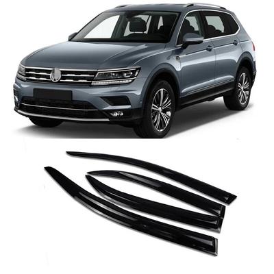 4db Autóablak szélterelők színezett napellenző pajzs eső nap hóvédők Volkswagen VW Tiguan L 2017 2018-hoz