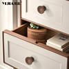 Modern Minimalist Retro Natural Wood Cabinet Door Handle Cupboard Drawer Knob High-end Luxury Wardrobe Pull Furniture Hardware