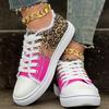 Green Rose Red Leopard Print Casual Sports Shoes