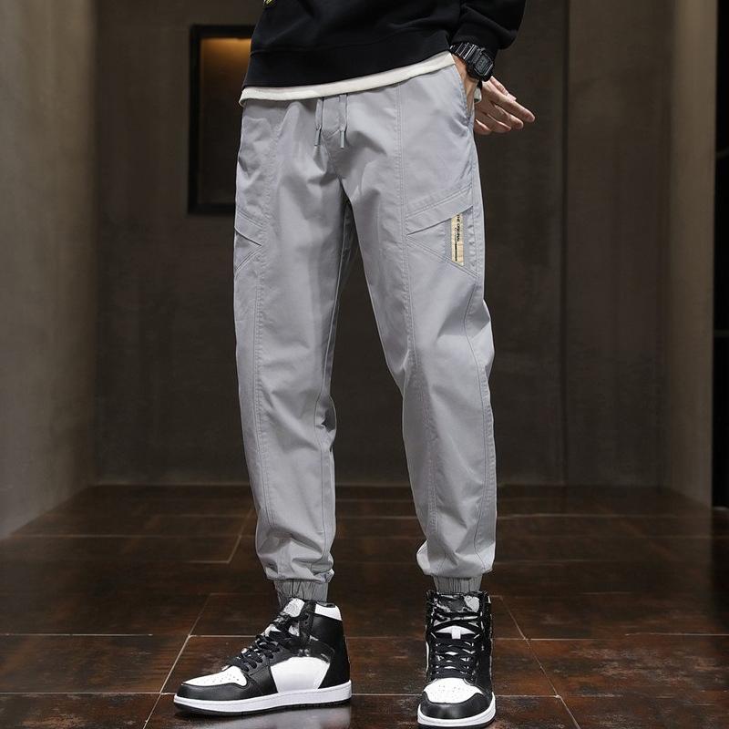 All-match Casual Pants for Men's Loose Straight Sports Pants for Autumn and Winter New Large-size Work Pants Versatile