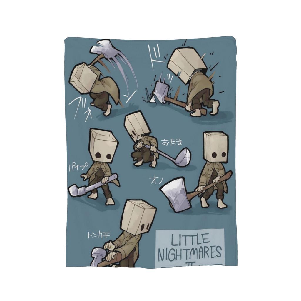 Little Nightmares Horror Blanket Cover Video Game Plush Throw Blanket Summer Air Conditioning Printed Soft Warm Bedsprea,